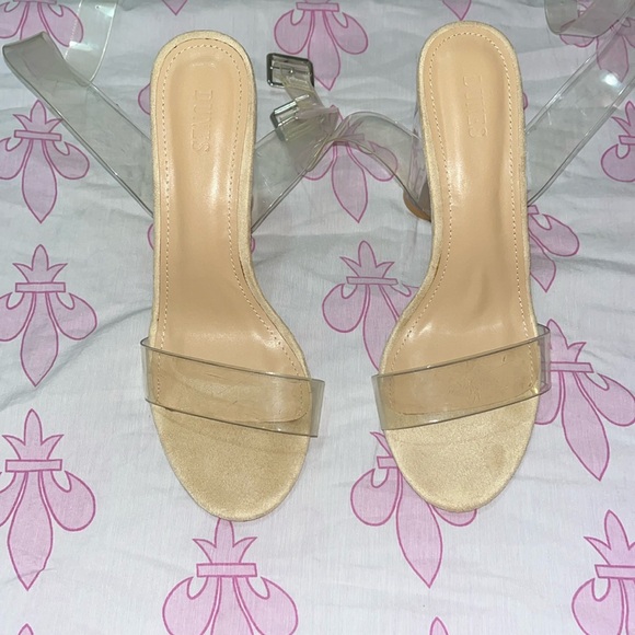 Dunes Plastic Strap Heel Sandal - Picture 1 of 5